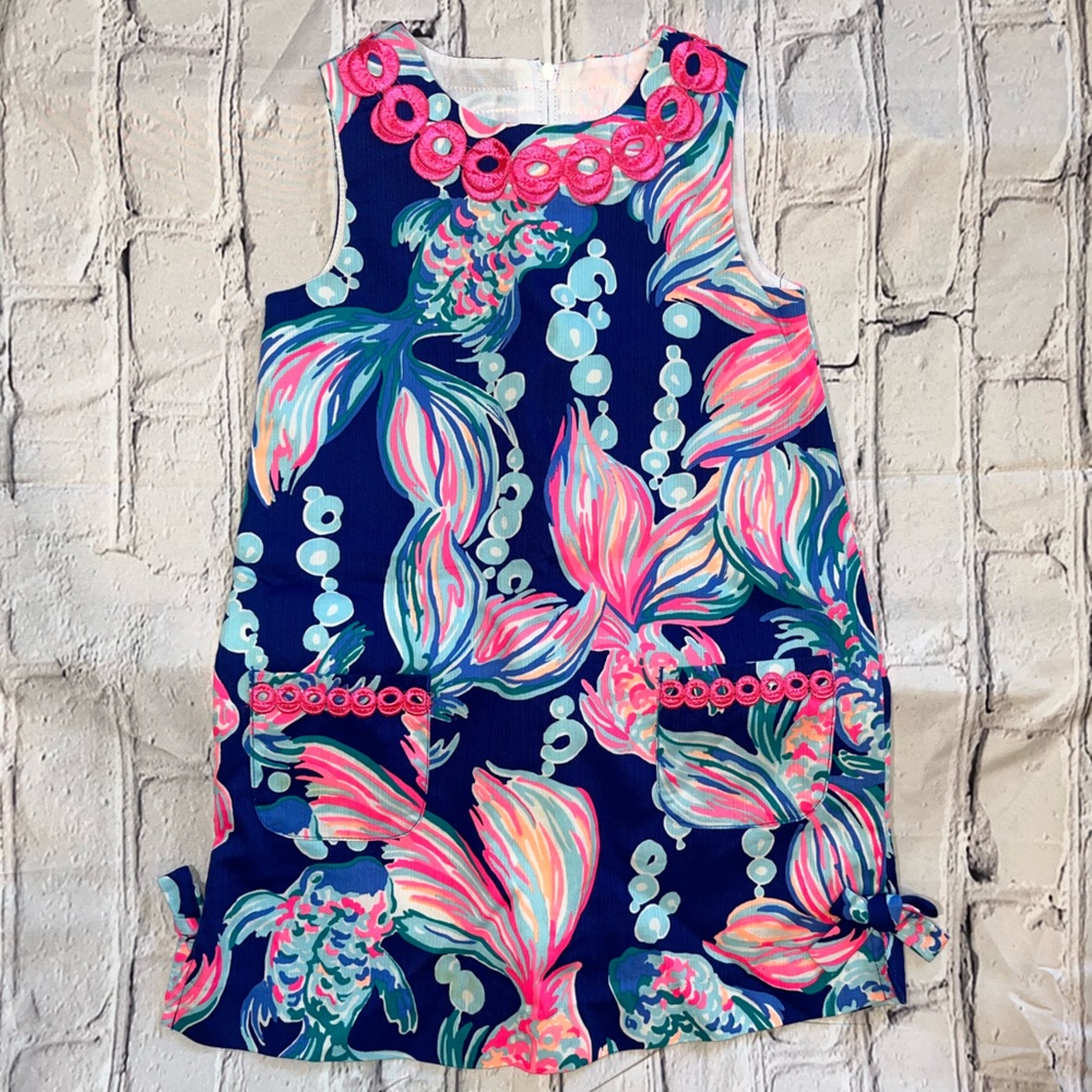 Lilly Pulitzer Little Lilly Classic Shift Dress in Going Coastal size 5